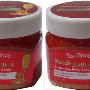 The Spathecary Peach Bellini Hydrating Body Scrub 6oz/170g (Set of 2)